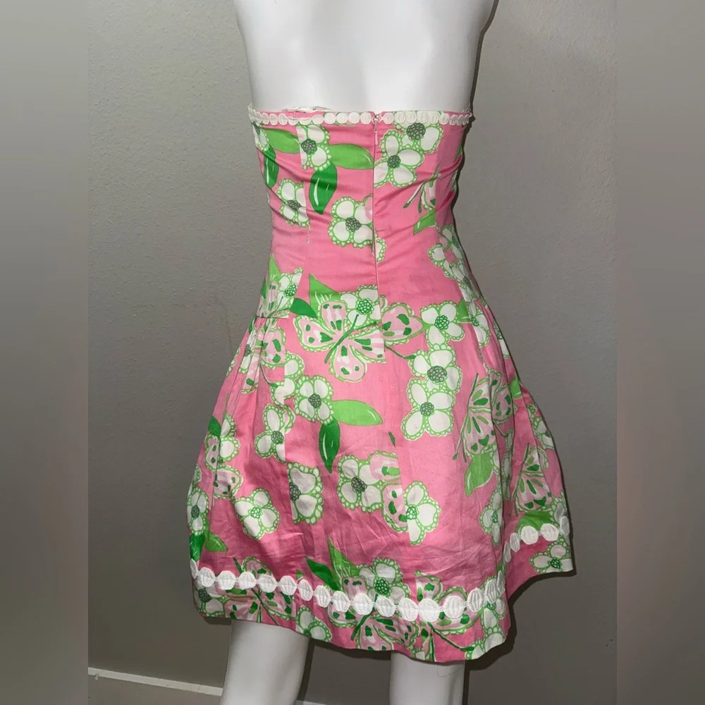 Lilly Pulitzer Jordan Dress Pretty Pink Tootie 00 - Picture 3 of 6